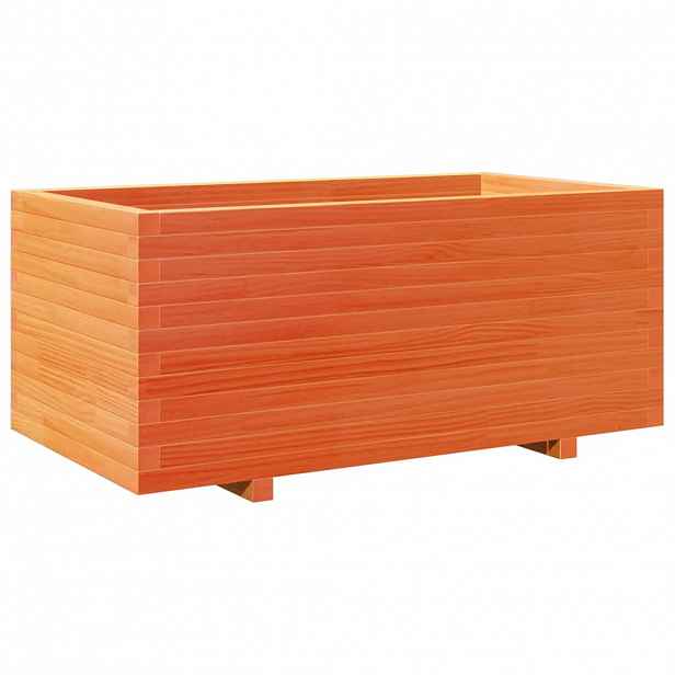 vidaXL Zahradní truhlík voskově hnědý 110x60x49,5 cm masivní borovice