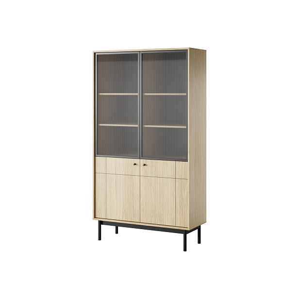 Piaski Vitrína Japandi 104 cm dub linea