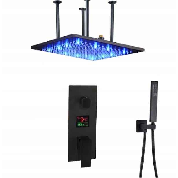 Podomítkový Set Dešťová Sprcha 50 cm Led