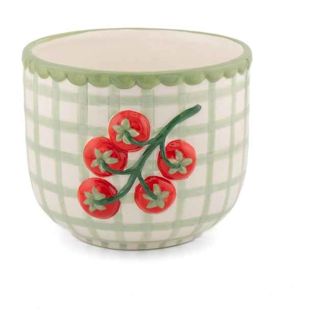 Porcelánový ručně malovaný obal na květináč ø 12 cm Tomato – Sass & Belle