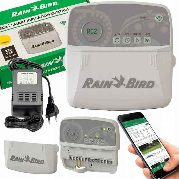 Rain Bird Ovladač Pro Zavlažování RC2 4 Vnitřní sekce s Wi-Fi modulem