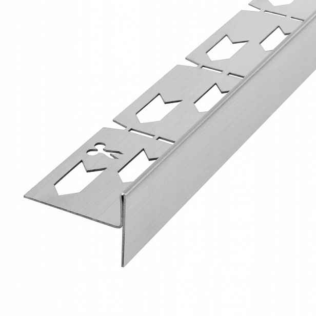 Spádová lišta levá, 120cm kartáčovaný nikl (REA-K3202) /ka/