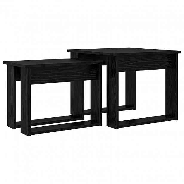 vidaXL Sada konferenčních stolků 2 ks Černý dub 50 x 52 x 42 cm