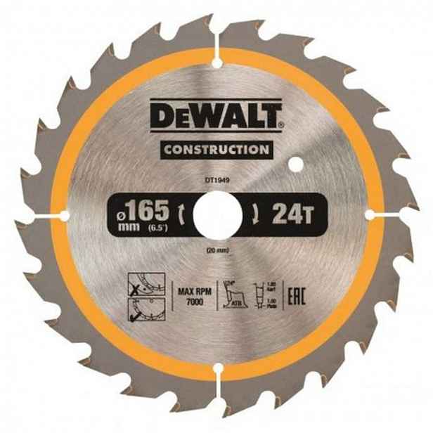DeWALT - Pilový kotouč 165x20 mm, 24 zubů DT1949