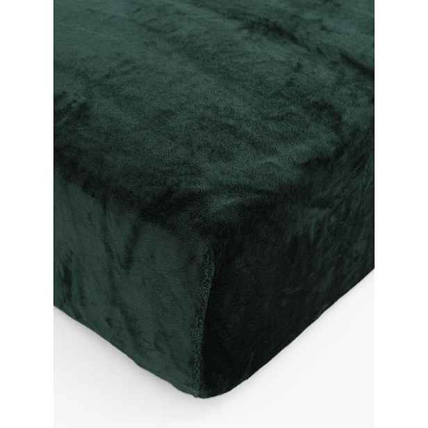 MKLuzkoviny.cz Prostěradlo mikroplyš Deluxe 160 x 200 cm - tmavě zelené