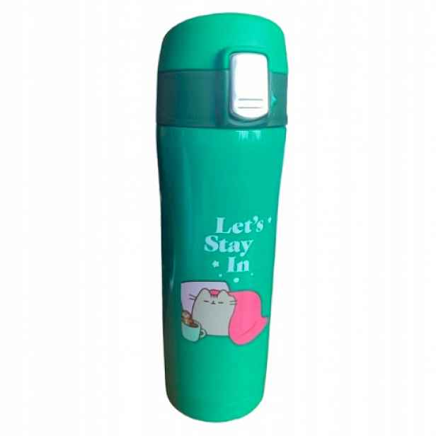 Pusheen Termohrnek Termoska Pusheen 350 ml zelená