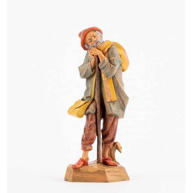 Figurka do Betléma od firmy Fontanini – Stařec s holí – pro figurky o výšce 19 Cm