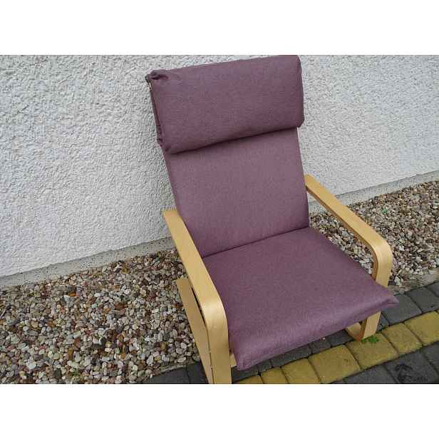 polštář křeslo Ikea Pello Poang 8 cm Vřes Lira