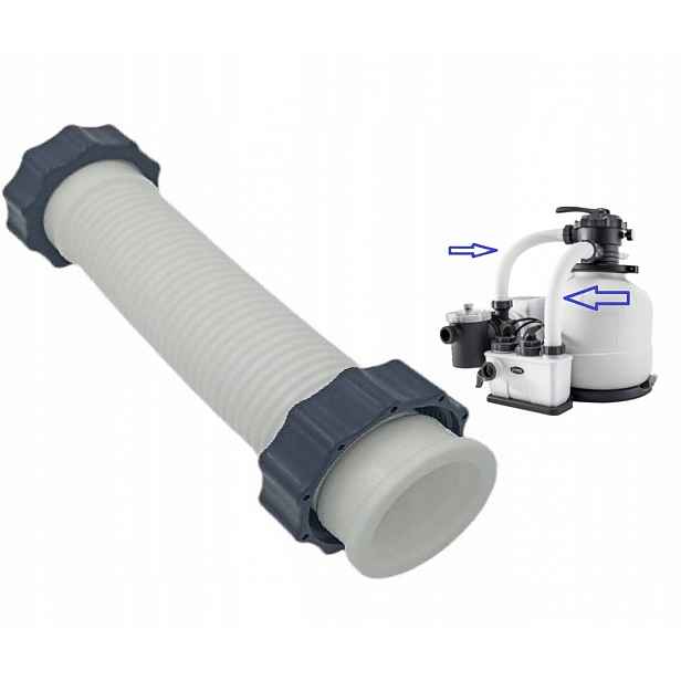 Připojovací hadice 38 mm pro připojení ventilu k motoru, pískový filtr 26676