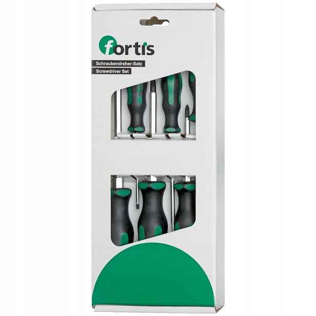 Sada plochých křížových šroubováků Ph 6 Ks Fortis