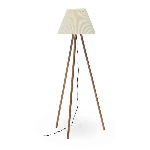 Stojací lampa v přírodní barvě s textilním stínidlem (výška 149 cm) Benicarlo – Kave Home