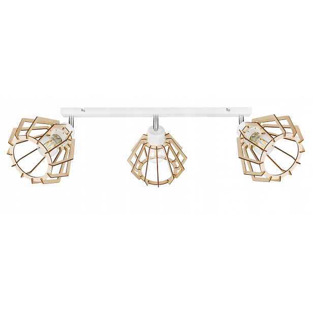 Lampa stropní svítidlo Pohyblivý Lustr loft Dřevo