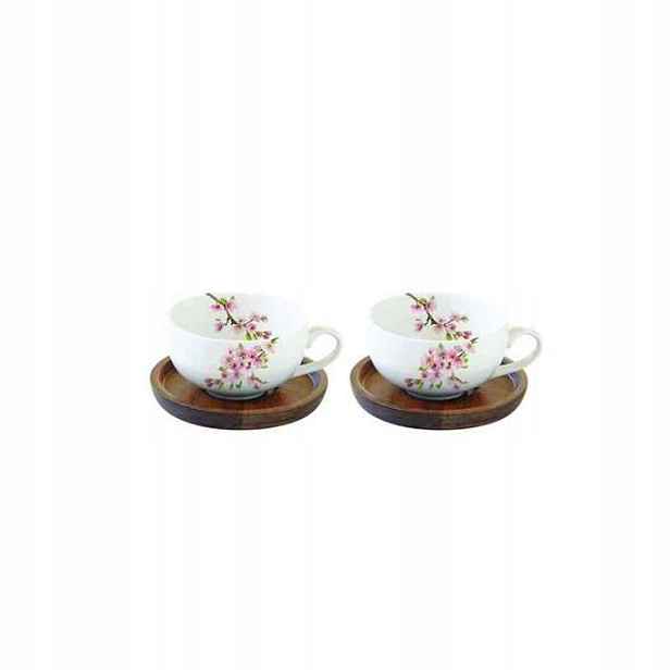 Porcelánové Šálky Na Espresso podšálky Sakura Kvetoucí Višeň 2 ks