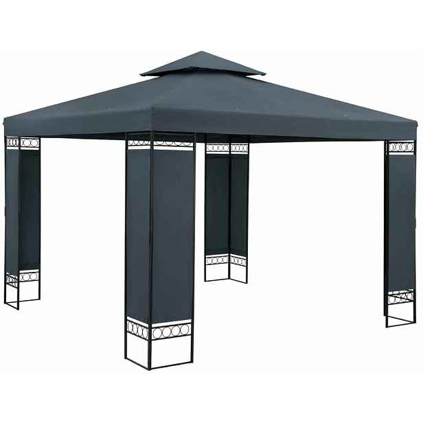 Zahradní altán BestBerg BBGG-30 / 300 x 300 x 260 cm / šedá