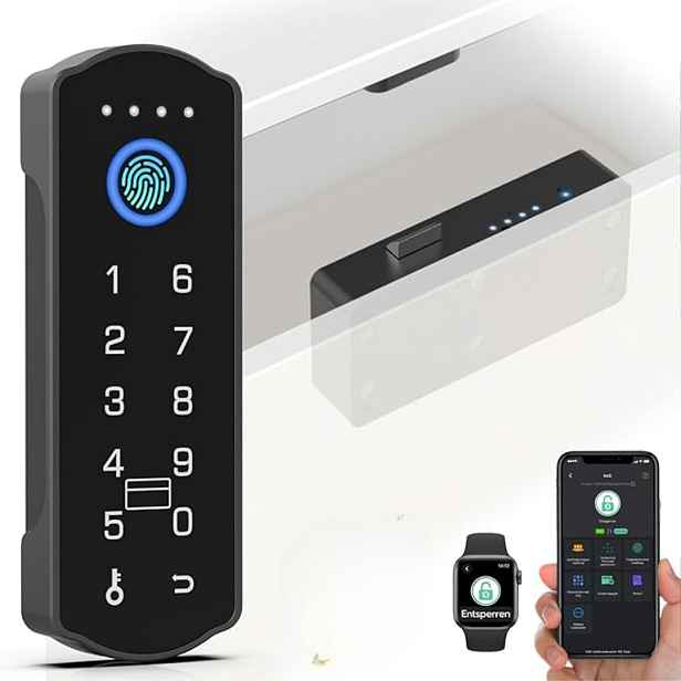Šifrovací Zámek Na Otisk Prstu Smart Pro Skříně Anweller Rfid Nfc Bluetooth