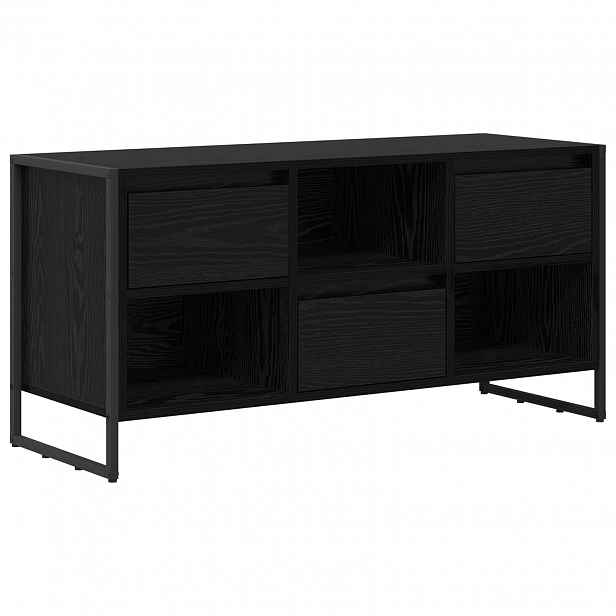 vidaXL Televizní skříň 100 x 36 x 49,5 cm Černý dub Kompozitní dřevo