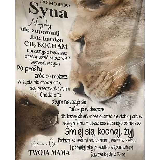 Dojímavá Deka Pro Syna Od Maminky Vyznání, Dopis, Dojemná Památka