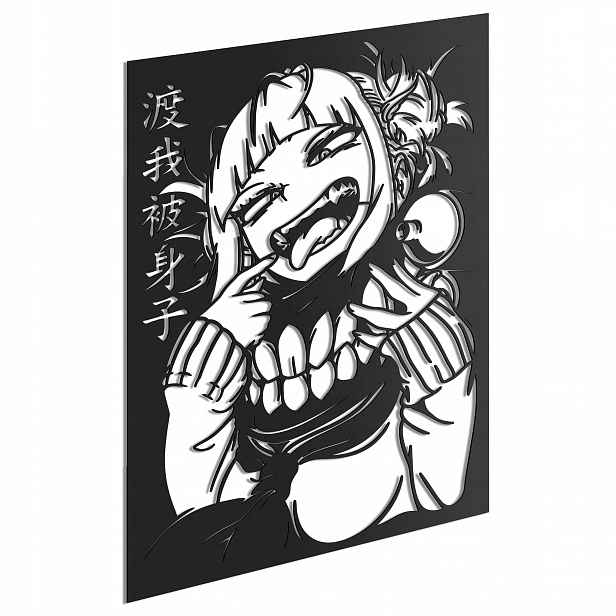 Himiko Toga Dřevěný 3D Obraz Anime My Hero Academia
