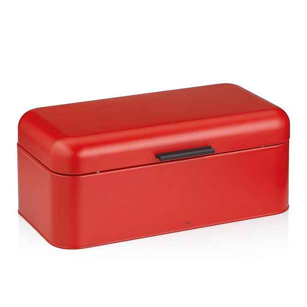 KELA Chlebník Frisca kov, červená 42,5x22,5x17,5 cm KL-12842