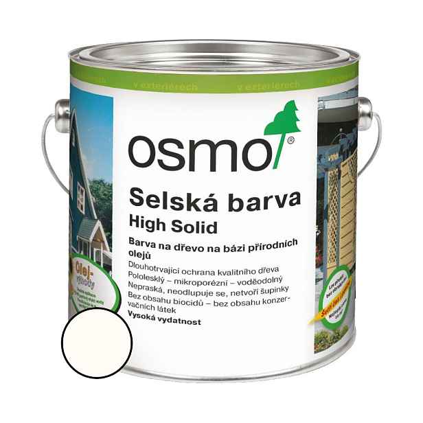 Nátěr venkovní Osmo 2101 Selská barva bílá 2,5 l l