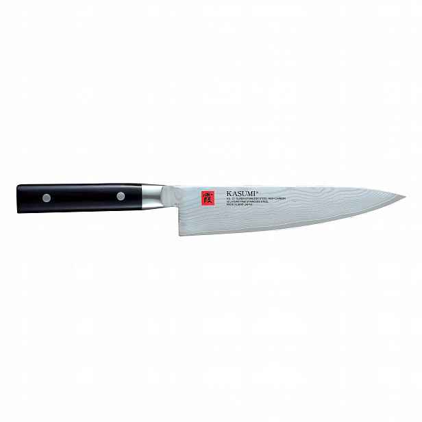 Damascus Nůž japonský šéfkuchařský šéfkuchař 20 cm z damaškové oceli Kasumi