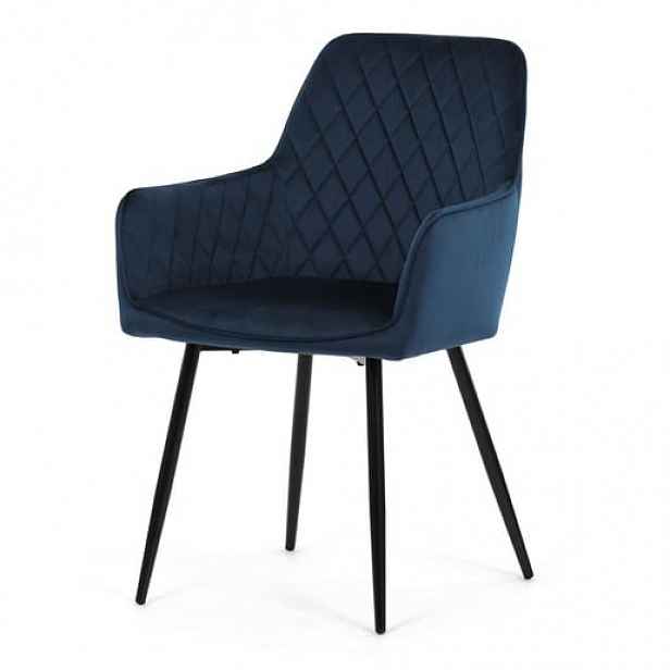 Jídelní židle Autronic modrá látka DCH-215 BLUE4