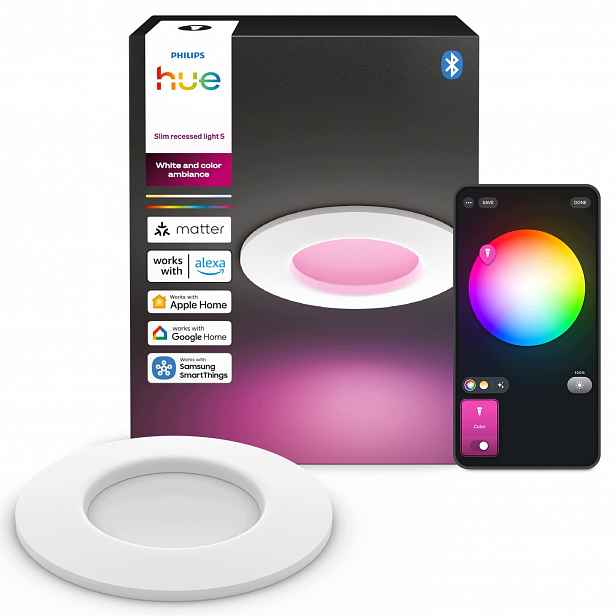 Led panel Podomítkové svítidlo IP44 Wca Rgb Slim Downlights 90 mm Philips Hue