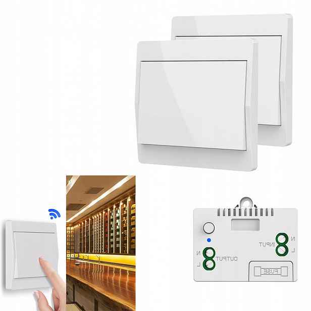 Bezdrátový spínač RF433 Bez baterie, Bezdrátový spínač světla