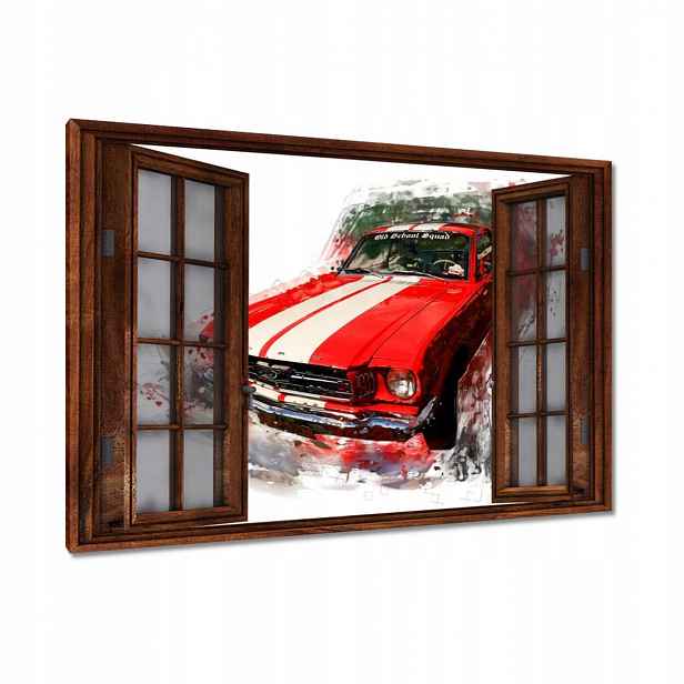 Obrazy 120x80 Červený Ford Mustang