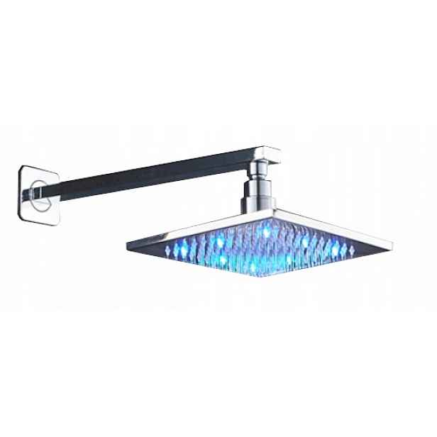 Dešťová Sprcha 40 CM Led Barva Chrom Nástěnná