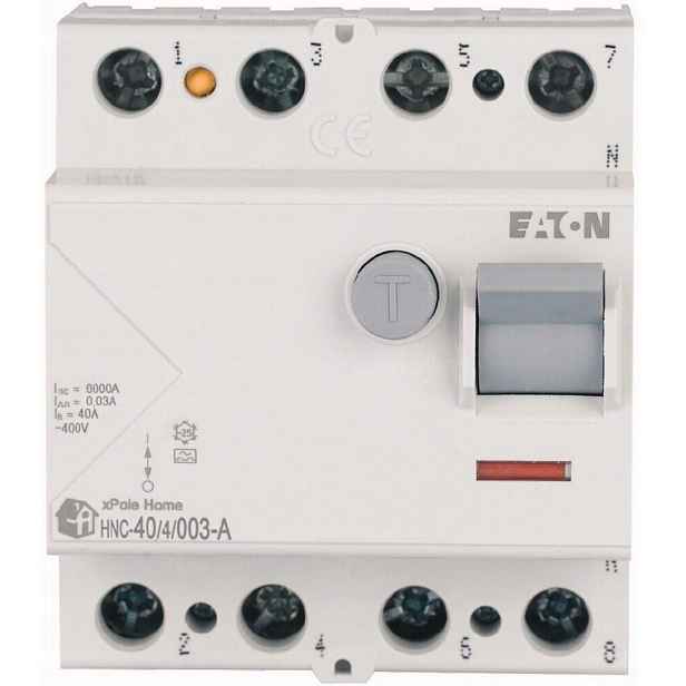 Eaton Proudový Spínač 40A 4P 30MA Typ A 6KA Din Moduly