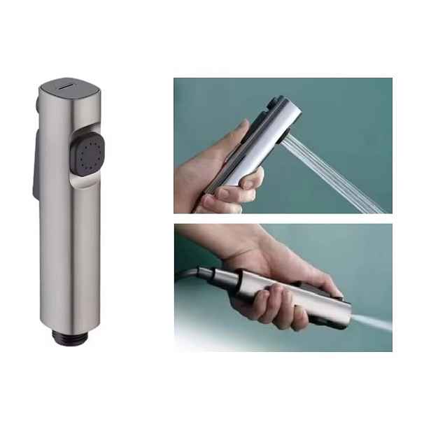Eco produkty Laser bidetová sprška dvoufunkční - s bočním sprchováním a přímou tryskou; šedá (gun metal)