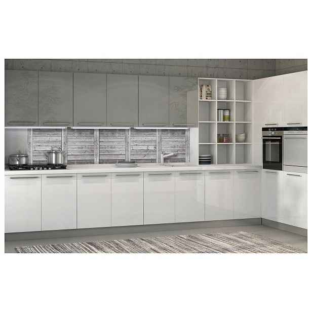 Fototapeta Šedé desky černobílé dřevo loft rustikální 250x60 lepidlo