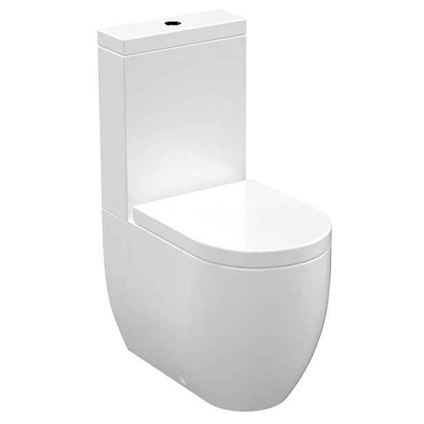 Kerasan FLO WC kombi, spodní/zadní odpad, bílá
