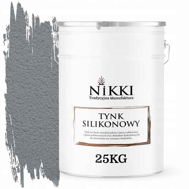 Silikonová Omítka Fasádní Barva Šedá 7045 25KG Struktura Hrubá (baránek) Zrno 2.0mm