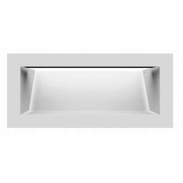 Ventilační Krbová Mřížka Luft pro krb Sf 90x200 bílá 9x20 kovová