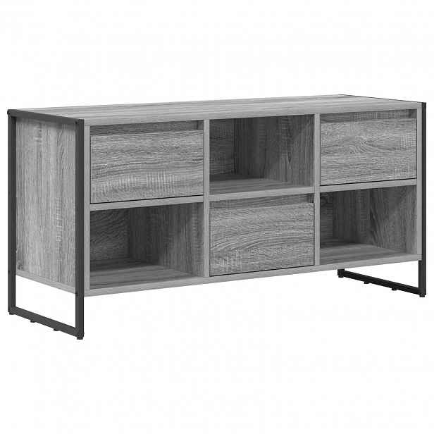 vidaXL Televizní skříň 100 x 36 x 49,5 cm Šedá Sonoma Kompozitní dřevo