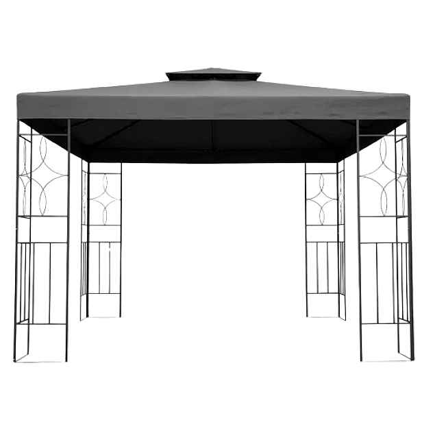 Zahradní altán BestBerg BBGG-60 / 300 x 300 x 260 cm / šedá