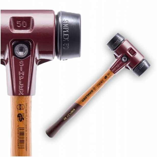 Brusicí kladivo na kostky Měkký Obuch 60 mm Gumové 1,6 kg Simplex Halder