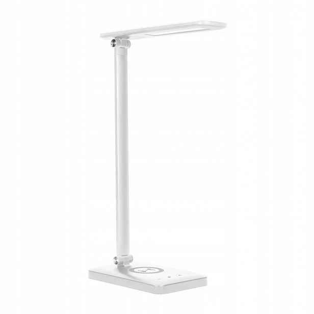 Isiyo Led stolní lampička 7W Qi+USB stmívač Cct bílá