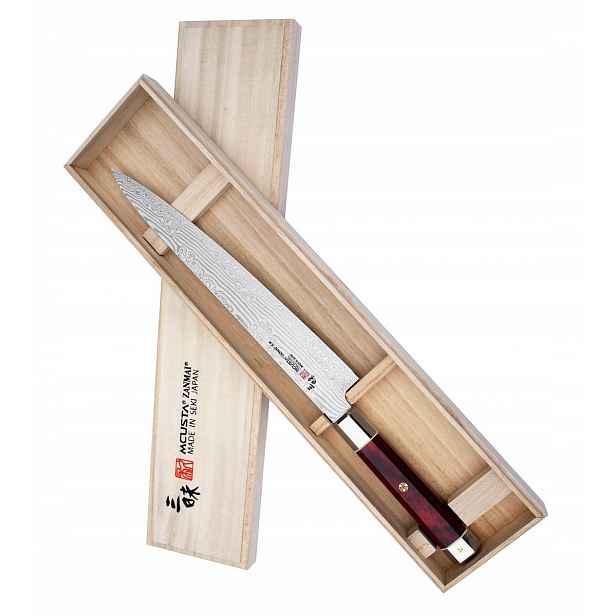 Mcusta Zanmai VG-10 Ultimate Aranami japonský filetovací Nůž Sujihiki 27 cm