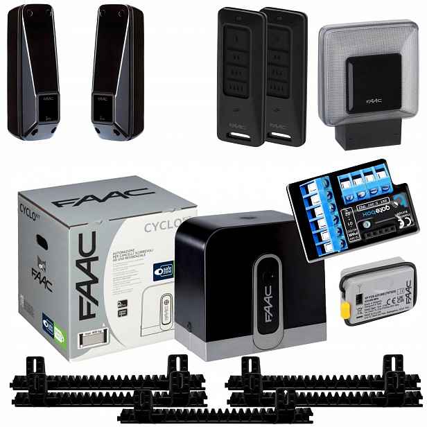Faac Cyclo C720 Modul WiFi Lampa+ Lišta+ Pilot 3ks pohon posuvné brány