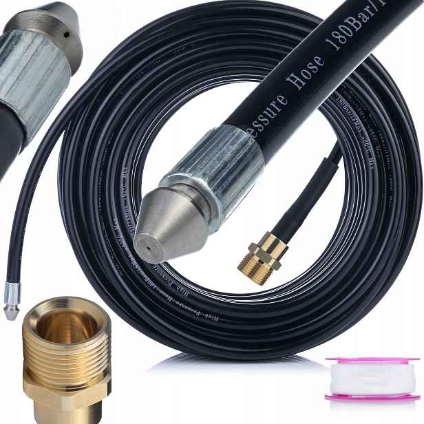 Hadice Pro Čištění Kanalizace 20M Vnější Závit M22 Karcher Kranzle