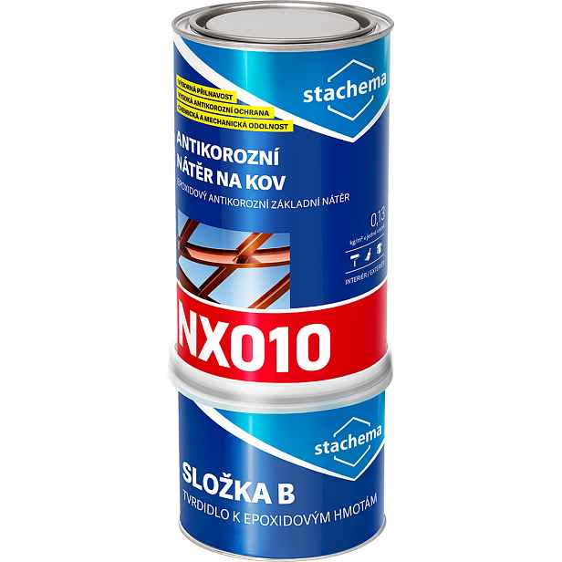 Nátěr základní antikorozní Stachema NX010 bílý 10 kg