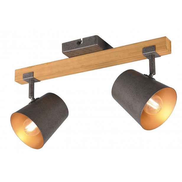 Stropní osvětlení Bell, antický nikl, 2 svítidla