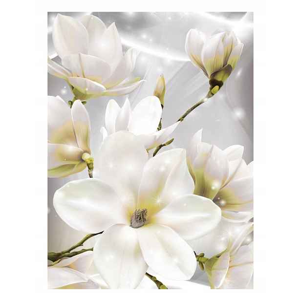 Fototapeta Bílé magnólie Klid a elegance na zdi 206x275 lepidlo