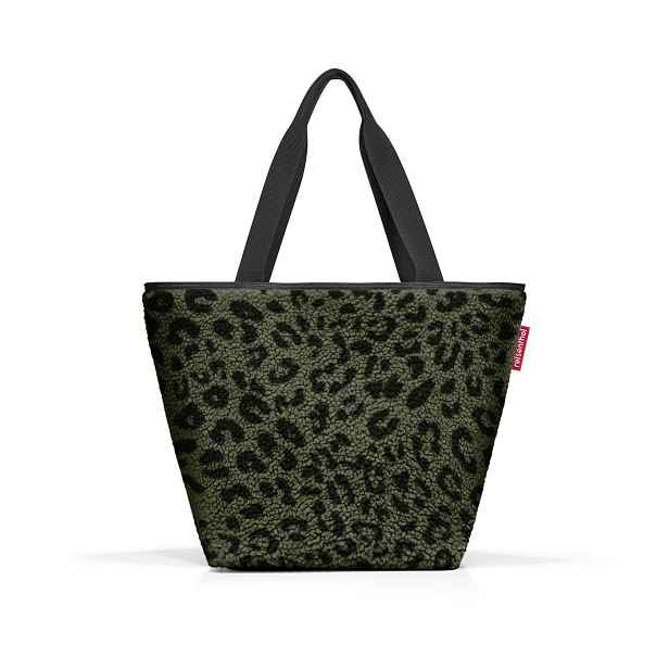Nákupní taška přes rameno Reisenthel Shopper M Teddy leo olive