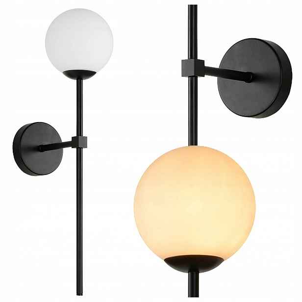 Nástěnná Lampa Piruleta Černá IP44 1XG9 Koupelnová Lampa Light Prestige
