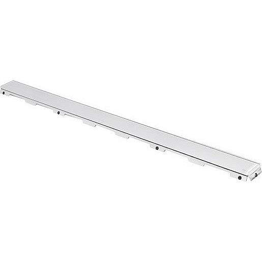 Rošt Tece Drainline 115 cm sklo bílá lesk plný 601291