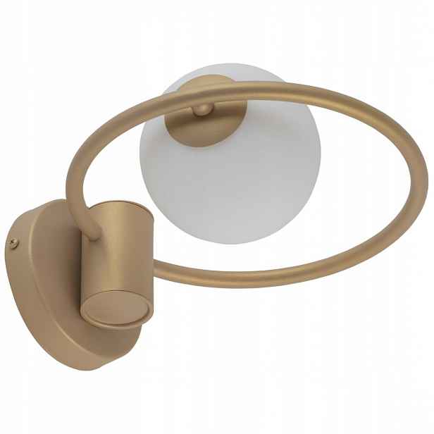 Zlaté nástěnné svítidlo, moderní kulatá lampa do kuchyně jídelny Aqua 1